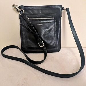 Coach Black Leather Crossbody Bag